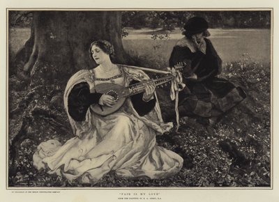 Mijn liefde is mooi door Edwin Austin Abbey